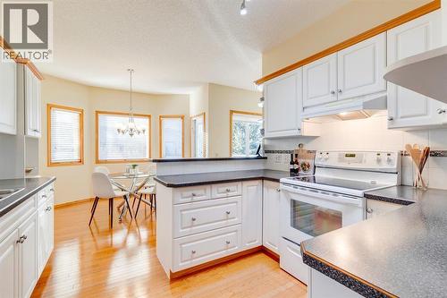 15875 Shannon Link Sw, Calgary, AB - Indoor Photo Showing Kitchen With Double Sink