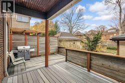 Wooden deck with grilling area - 