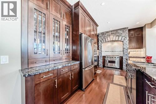 49 Crestridge View Sw, Calgary, AB - Indoor Photo Showing Kitchen With Double Sink With Upgraded Kitchen