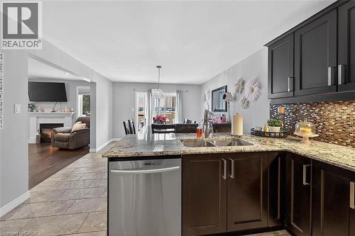 71 Jessica Street, Hamilton, ON - Indoor Photo Showing Kitchen With Double Sink