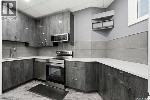 3601 Grassick Avenue, Regina, SK - Indoor Photo Showing Kitchen With Upgraded Kitchen