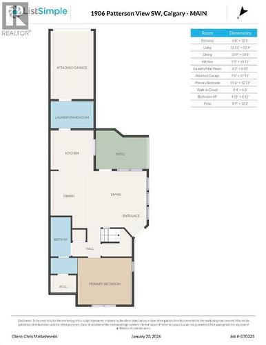 Main floor - 1906 Patterson View Sw, Calgary, AB - Other