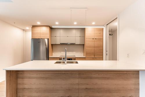 Kitchen - 101-1330 Rue Olier, Montréal (Le Sud-Ouest), QC - Indoor Photo Showing Kitchen With Double Sink With Upgraded Kitchen