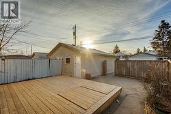 Backyard with new deck - 