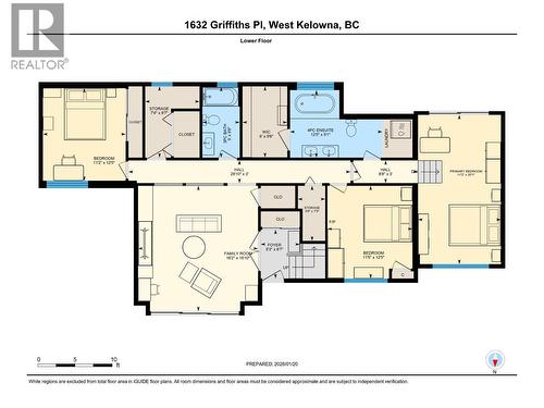 Lower level floor plan - 1632 Griffiths Place, West Kelowna, BC - Other
