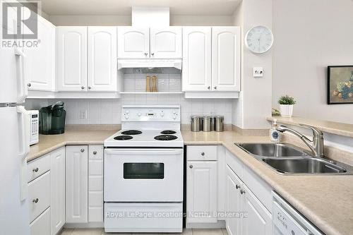 402 - 34 Bayfield Street, Meaford, ON - Indoor Photo Showing Kitchen With Double Sink