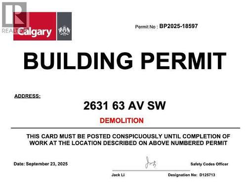 2631 63 Avenue Sw, Calgary, AB - Other