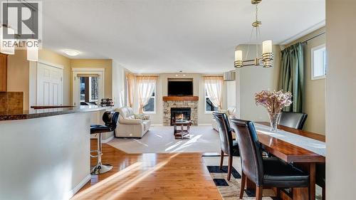 157 Bridleridge View Sw, Calgary, AB - Indoor With Fireplace