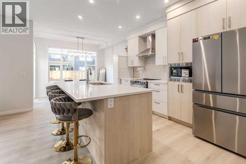 29 Marmot Passage Nw, Calgary, AB - Indoor Photo Showing Kitchen With Stainless Steel Kitchen With Upgraded Kitchen