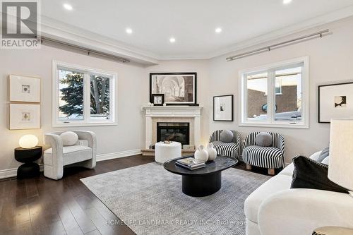 26 Monaco Crescent, Richmond Hill, ON - Indoor Photo Showing Living Room With Fireplace