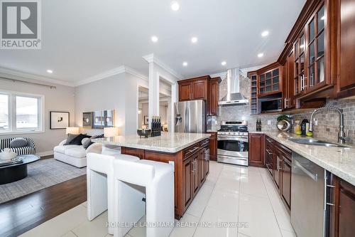 26 Monaco Crescent, Richmond Hill, ON - Indoor Photo Showing Kitchen With Stainless Steel Kitchen With Double Sink With Upgraded Kitchen