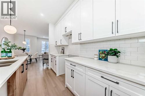 8530 Bowness Road Nw, Calgary, AB - Indoor Photo Showing Kitchen With Double Sink With Upgraded Kitchen
