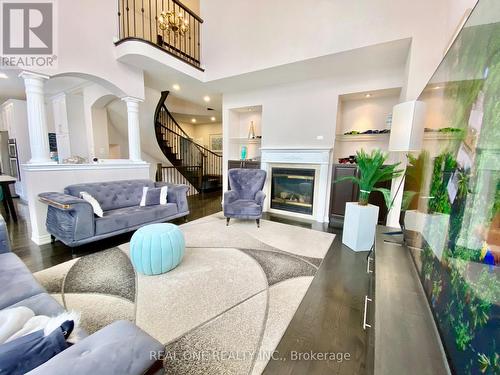 238 Nautical Boulevard, Oakville, ON - Indoor Photo Showing Living Room With Fireplace