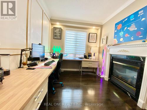 238 Nautical Boulevard, Oakville, ON - Indoor Photo Showing Office With Fireplace