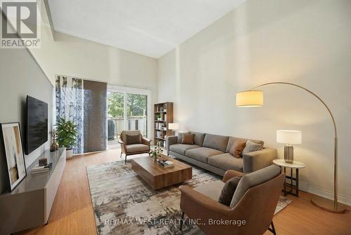 Virtually Staged Photograph - 6 Hillpark Trail, Brampton, ON - Indoor Photo Showing Living Room