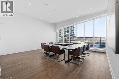 Office/board room with recessed lighting - 297 Oak Walk Drive Unit# 2407, Oakville, ON - Indoor Photo Showing Office