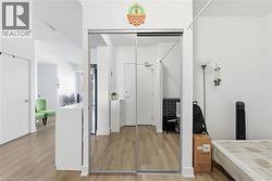 Front hall closet with a spacious den to the right, which can be used as a second bedroom - 