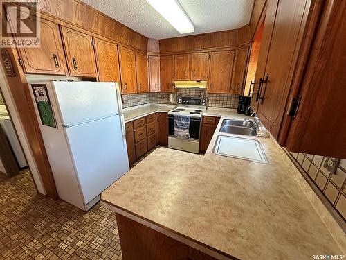 Bowes Acreage, Laird, SK - Indoor Photo Showing Kitchen With Double Sink
