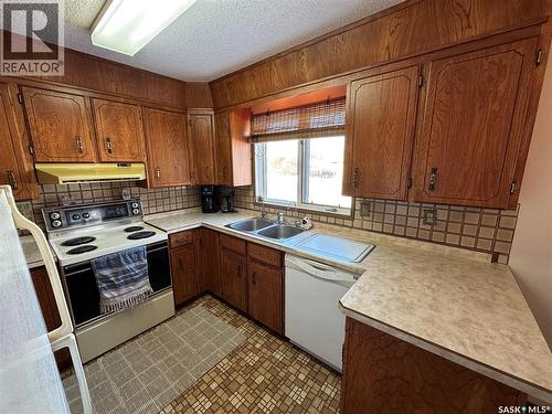 Bowes Acreage, Laird, SK - Indoor Photo Showing Kitchen With Double Sink