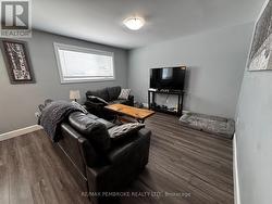 Lower level living area. - 