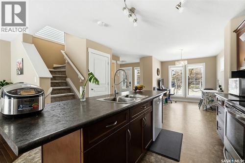 3669 Green Bank Road, Regina, SK - Indoor Photo Showing Kitchen With Double Sink
