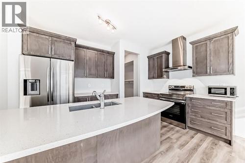 140 Carringham Road Nw, Calgary, AB - Indoor Photo Showing Kitchen With Upgraded Kitchen