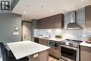 2208, 930 6 Avenue Sw, Calgary, AB  - Indoor Photo Showing Kitchen With Double Sink With Upgraded Kitchen 