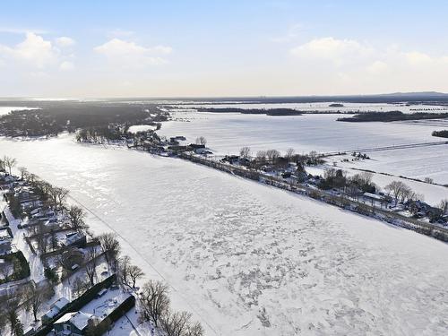 Photo aérienne - 309 Ch. Du Richelieu, Saint-Basile-Le-Grand, QC - Outdoor With Body Of Water With View