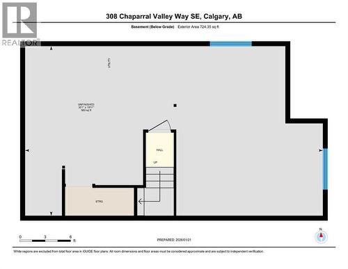Basement waiting your design - 308 Chaparral Valley Way Se, Calgary, AB - Other