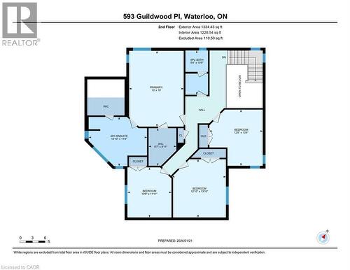 2nd floorplan - 593 Guildwood Place, Waterloo, ON - Other