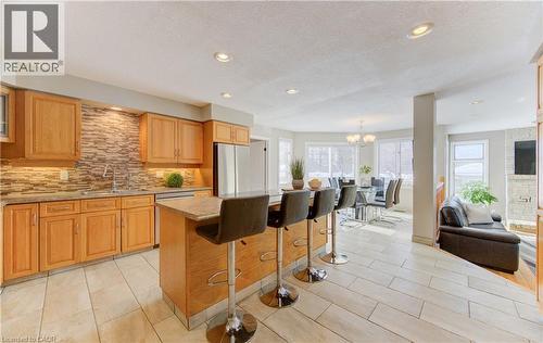 Open concept kitchen/living/dining - 593 Guildwood Place, Waterloo, ON - Indoor Photo Showing Kitchen With Upgraded Kitchen