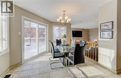 Dining area with walkout to yard - 
