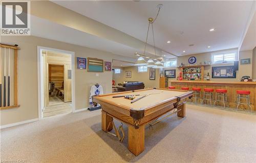 Entertainers basement with 9' ceilings - 593 Guildwood Place, Waterloo, ON - Indoor Photo Showing Other Room