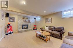 Gas fireplace in lower level - 