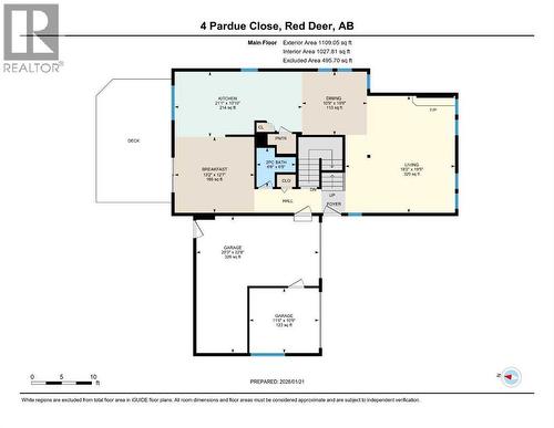 Main level layout - 4 Pardue Close, Red Deer, AB - Other
