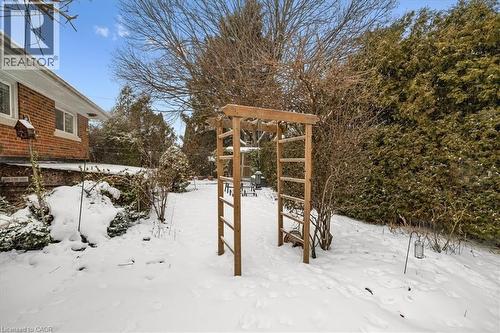 View of yard covered in snow - 359 Pepper Drive, Burlington, ON - Outdoor