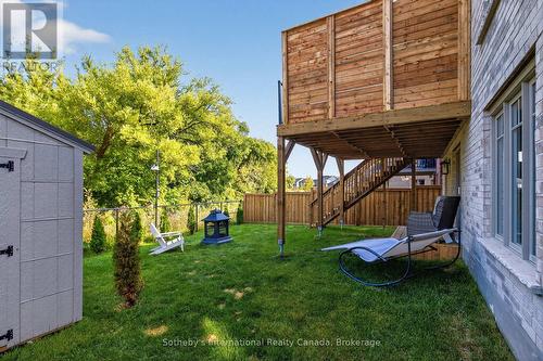 Shed in backyard - 150 Plewes Drive, Collingwood, ON - Outdoor With Exterior