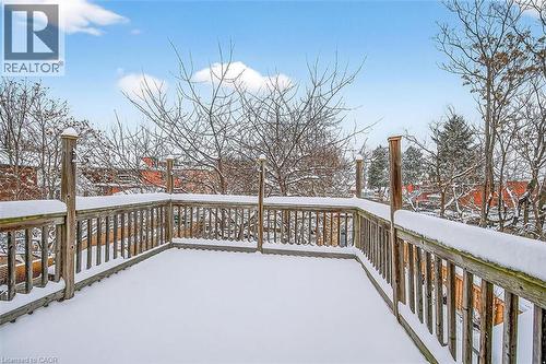 Rear balcony off kitchen - 77 Barton Street E Unit# 2, Hamilton, ON - Outdoor With Balcony