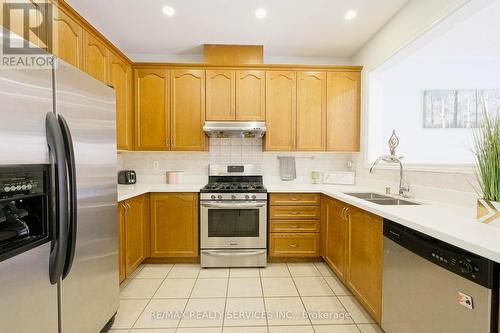 49 Crystalview Crescent, Brampton, ON - Indoor Photo Showing Kitchen With Stainless Steel Kitchen With Double Sink