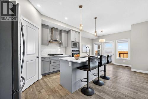 77 Belvedere Drive Se, Calgary, AB - Indoor Photo Showing Kitchen With Upgraded Kitchen