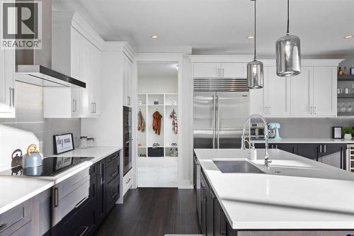 67 Aspen Vista Way Sw, Calgary, AB - Indoor Photo Showing Kitchen With Upgraded Kitchen