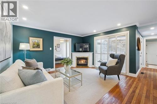 259 Old Post Road, Waterloo, ON - Indoor Photo Showing Living Room With Fireplace