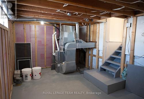 Basement w/ furnace - 405 Barnes Street, North Grenville, ON - Indoor Photo Showing Basement