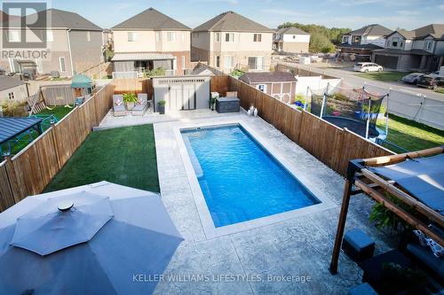 3450 Paulpeel Avenue, London South (South W), ON - Outdoor With In Ground Pool With Deck Patio Veranda