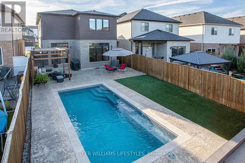 3450 Paulpeel Avenue, London South (South W), ON - Outdoor With In Ground Pool With Deck Patio Veranda
