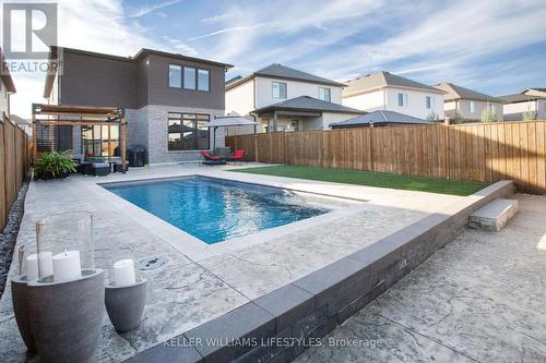 3450 Paulpeel Avenue, London South (South W), ON - Outdoor With In Ground Pool With Deck Patio Veranda