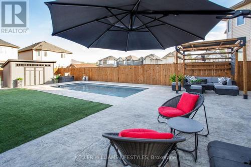 3450 Paulpeel Avenue, London South (South W), ON - Outdoor With In Ground Pool With Deck Patio Veranda