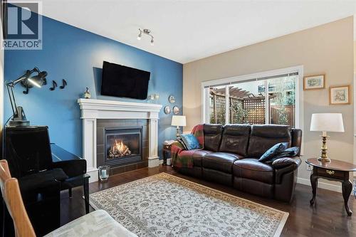 160 Sage Valley Circle Nw, Calgary, AB - Indoor Photo Showing Living Room With Fireplace