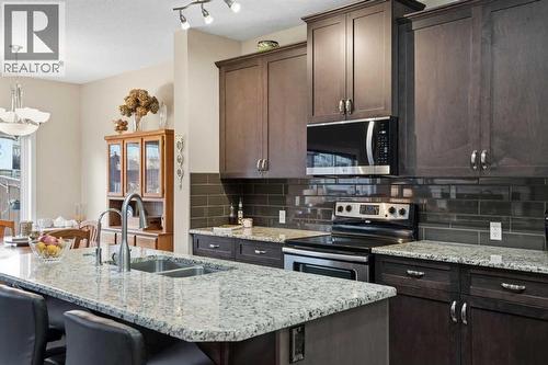 160 Sage Valley Circle Nw, Calgary, AB - Indoor Photo Showing Kitchen With Double Sink With Upgraded Kitchen