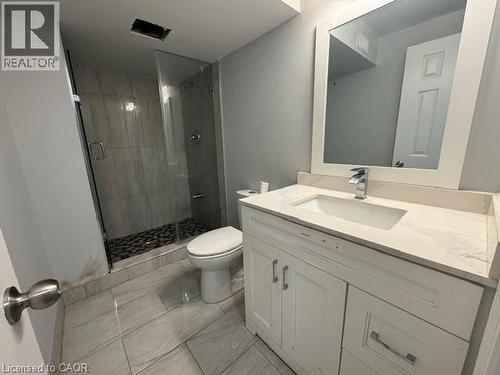 Full bathroom with vanity and a stall shower - 509 St Moritz Avenue Unit# Lower, Waterloo, ON - Indoor Photo Showing Bathroom
